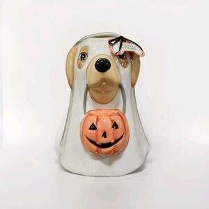 Sale❗️❤️NWT Creepy Critters Halloween Ghost Dog Themed Cookie Jar